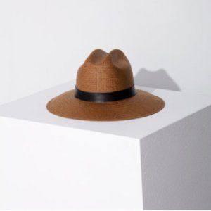 Janessa Leoné - Packable Straw Hat - Dawson 2023 - Brown Small